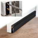 Yaocom 2 Pack 36" Automatic Door Sweep Aluminum Door Bottom Seal, Black