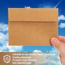 Fainne 800 Pack Brown Envelopes Bulk, Kraft Envelopes for Invitation, 120 GSM Gift Card for Office, Gift, Party, Baby Shower, Wedding (A2 5.75 x 4.375")