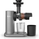 Ninja JC150 NeverClog Cold Press Juicer, Powerful Slow Juicer with Total Pulp Control, Countertop, Electric, 2 Pulp Functions, Dishwasher Safe, 2nd Generation, Silver 