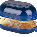 VORRINGARD Enameled Cast Iron Sourdough Bread Oven, Dutch Oven, Loaf Cast Iron Bread Pan for Homemade Bread Baking, Meatloaf Pan with Lid, 5QT, Blue