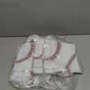 MIMIND 30 Pieces Baseball Gift Bags Baseball Party Favor Goodie Bag with Handles 8 x 8 x 3.15 Inch, Clear PVC Bags Sport Theme Treat Bag for Sports Team Birthday Holiday Party Supplies