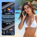 SPIDERCASE Only Designed for Samsung Galaxy S25 Plus Case Waterproof,Built-in Screen & Camera Lens Protector[IP68 Underwater] [Military Grade Shockproof] Full Body Protection Phone Case,Black/Clear