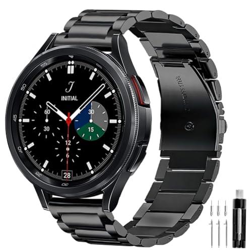 GOLDTOLUCK Stainless Steel Band Compatible with Samsung Galaxy Watch 8 7 6 5 4 Classic FE Pro 40mm 44mm 46mm 43mm 47mm 45mm 42mm 20mm Men Women Milanese Replacement Metal Elegant Casual