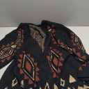 WDIRARA Women's Open Front Long Sleeve Long Cardigan Boho Chunky Sweaters Outwear Coats 2025 Fall Outfits (Black, Small)