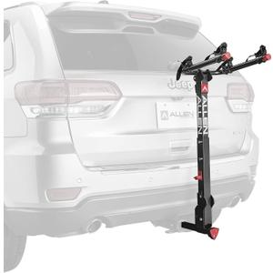 Allen Sports Deluxe+ Locking Quick Release 2-Bike Carrier for 1 1/4 in. and 2 in. Hitch, Model 820QR , Black