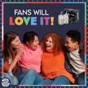 Dragon Glassware x Wheel of Fortune Drinking Glasses - 16 oz Glass Cups with Lids and Straws Set of 2 - Clear Iced Coffee Cups with Lids - Reusable Glass Tumbler with Straw and Lid