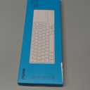 Rapoo Portable Wireless Keyboard with Touchpad, Multi-Device HTPC Keyboard for PC-Connected TV/Tablet/Steam Deck/Gaming Console/Raspberry Pi/Mini PC - Support Touch Gestures for Windows & Mac (White)