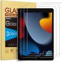 SPARIN 3 Pack Screen Protector for iPad 9th 8th 7th Generation 10.2 Inch (2021/2020/2019 Model), Tempered Glass for iPad 10.2