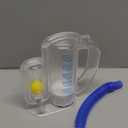Incentive Spirometer (WHITE02),Breathing Exercise Device for Lungs,Breathing Trainer for Adults,5000ml Volume Measurement with Flow Rate Indicator