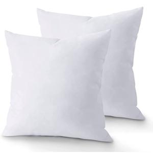 18 x 18 Throw Pillow Insert - Pack of 2 White, Down Alternative Pillow Inserts for Decorative Pillow Covers, Throw Pillows for Bed, Couch Pillows for Living Room (Pack of 2)