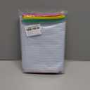 SUNEE Plastic Mesh Zipper Pouch 9.2x12.5 in (9 Colors, 18 Packs),Extra Large Water-Resistant Zip Bag for School Office Supplies, Puzzles & Games Organizing Storage (Multicolored)