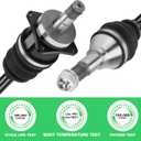 Youxmoto CV Axle Front Left Fit for Can-Am Outlander Renegade 4X4 400/500/ 650/800 800R/ 1000 2006-2015, 4340 Chromoly Steel CV Axle, For 705400480, 705400510