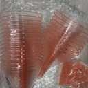 Liacere 24 Pack Pink Plastic Martini Glasses 6.25oz Disposable Cocktail Glasses Margarita Glasses Plastic Cocktail Glasses Perfect for Wedding & Party & Birthday & Mother's Day & Valentines Day