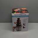 Nostalgia 4 Tier Electric Chocolate Fondue Fountain Machine for Parties - Melts Cheese, Queso, Candy, and Liqueur - Dip Strawberries, Apple Wedges, Vegetables, and More - 32-Ounce - Stainless Steel