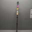 GCurtain Shower Curtain Rod No Drilling, Spring Tension Rod, 34-56 Inch, 3/ 4 Inch Diameter, Suction Cup on Either End, 1PCS, Brushed Nickel