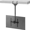 ZeboZap ZZTVC2144 Full Motion Outdoor Ceiling TV Mount Height Adjustable Hanging Mount for Patio Gazebo or Pergola Fits 32 to 55 Inch TVs with Tilt Swivel Flip Down Holds Up to 110 Pounds