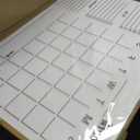 28x20" Clear Acrylic Wall Calendar with Dry Erase Surface, Large Monthly Planner Board, Includes Vibrant Markers, Eraser, Multi-Color Mounting Screws, & Easy Install Kit - Perfect for Home & Office