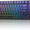 AULA F99S Mechanical Wireless Gaming Keyboard, Tri-Mode Bluetooth/2.4G/USB-C Hot Swappable 99 Keys Custom Creamy Keyboard 99 Keys Full Size Computer Keyboards for PC Xbox PS5 etc (Purple Gradient)