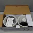 Wall Decor Sconces Set of Two Battery Operated, Rechargeable Wireless Wall Lights for Living Room Bedroom, 2 Battery Powered Wall Lamp with Magnetic Dimmable RGB Bulbs & Remote - Black