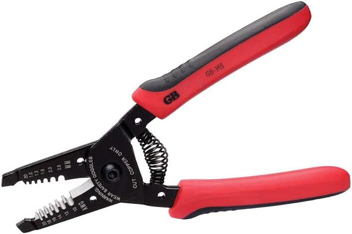 Gardner Bender GS-355 Electrical Wire Stripper Tool, Comfort Grip, Solid & Stranded Wire, 20-10 AWG, Hand Tool, 6 in.