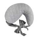 Boppy Anywhere Travel Nursing Pillow, Soft Gray, Plus Sized to Petite with Stretch Belt, Portable Nursing Pillow, Breastfeeding and Bottle-Feeding Support, Machine Washable