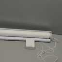 Zebra Blinds for Windows (36" W x 72" H, White) Zebra Roller Window Shades, Corded Dual Layer Light Filtering Privacy for Day and Night, Light Control and Protecting Privacy for Home and Office