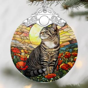 Black Cat Christmas Decorations: Christmas Ornaments, Holiday Decor, Stocking Stuffers, Gift Ideas, Xmas Gift, Pet Lover Gifts & Cat Mom Gifts
