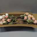 trytuny Fake Fall Flowers for Vase, Faux Silk Kiku Mums, Artificial Pom pom Floral Bouquets Indoor Centerpiece Office Coffee Table Boho Home Decorations (12, Mixed Cream)