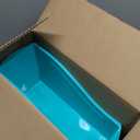 Storex Small Book Bin  Interlocking Plastic Organizer for Home, Office and Classroom, Teal, 6-Pack (71114U06C)