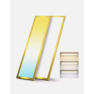 AIKVSXER 1x4 2 Pack LED Flat Panel Light Surface Mount for Auditoriums Hotel-50W 5500LM 120V 3000K/4000K/5000K Triac Dimming 10%-100% Kitchen Lights Ceiling Flush Mount