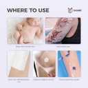 3 x Transparent Film Dressing - FSA-HSA, 4"x5" 10 Pack Waterproof Tattoo Aftercare Bandage, Flexible & Breathable Adhesive Protection for Wound Care, Post Surgical Shower, IV Shield