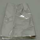 10x14x3.3 Inch Flat Bottom Gusset Treat Bags, 50 Pcs Clear Cellophane Gift Bags with 50 Twist Ties Goodie Bags for Easter Party Favor Cookie, Popcorn, Gift