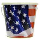 TIKI 1412122 Americana 16-Ounce Citronella USA Flag Bucket