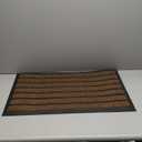 ubdyo Extra Durable Door Mat - Dirt Trapping Outdoor Welcome Mats - Non-Slip Outdoor Indoor Entrance - Low Profile Front Doormat (30" x 17", Bright Brown)