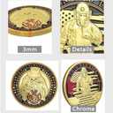 4 x Firefighter Challenge Coin Thin Red Line Fire Rescue Coin Fireman Prayer Coin