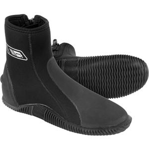 GoldFin Diving Boots for Adult Anti-Slip Rubber Sole Booties for Water Sports Dive Scuba Snorkeling Surfing Kayaking, 5MM Side Zip Size 6