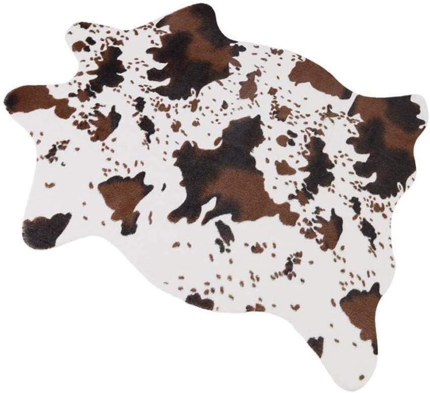 MustMat Cute Cow Print Rug Fun Faux Cowhide Area Rug Nice for Western Party Decorations 29.5" W x 43.3" L (3.61 x2.46 ft)