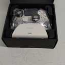 ManbaOne Interactive Screen Wireless Gaming Controller for PC/Switch/Switch 2/iOS/Android,Hall Effect Stick & Trigger,RGB Lighting,Remappable Buttons,1800mAh with Charging Dock (White)