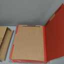 Skyygemm 12 Pcs Classification Folders Letter Size, 1 Divider Pressboard File Folder with Fasteners, Expanding File Organizer Bulk for School Teachers, Office Employee, Coworker, Staff (Red)