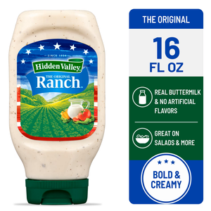 Hidden Valley Original Ranch Salad Dressing and Topping, 16 Ounce Bottle Pack of 36 (EXP 05/22/26)