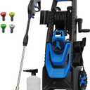 Electric Pressure Washer 5000PSI 3.5GMP Power Washer Comes with 4 Nozzles, 20 FT High Pressure Hose and 35 FT Power Cord Pressure Washer is Suitable for Car, Road, Yard and Fence Cleaning (Blue)