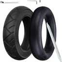 Cooryda 10x2.125 Tire and Inner Tube,10x2.125 Inner Tube for Electric Scooter Tire Replacement Wheels with 0 Valve Stem for 10inch Tires with 6inch Rims(1 inner+1 outer)