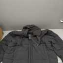 Wantdo Men's Hooded Winter Coat Warm Puffer Jacket Thicken Cotton Coat with Removable Hood (Large, Black)