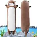 Large Otter Stuffed Animal,20 Long Otter Plush,Cute Plushies Animals Body Pillow,Kawaii Big Plush Toys Animal Gifts,Anime Sleeping Hugging Pillow Cushion for Kids Adult Birthday