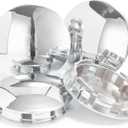4Pcs 3in / 76.2mm Car Wheel Center Caps for 2002-2014 F150 2007-2015 Expedition 2L34-1A096 Chrome Outer 3 in, Inner 2.57 in Snap-On Hub Caps (OD 76MM , ID 65MM)