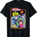 Disney and Pixars Monsters, Inc. CDA Beware of Children T-Shirt (Size Small, Black)