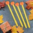 MIAHART 30 Pieces Halloween Thanksgiving Day Pumpkin Pen Bulk Cute Kawaii Black Writing Pens Ballpoint Pens for Office School Supply Student Creative Gift Decorations (Orange)