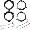 2 X Pairs 6.5" / 6.75" Speaker Mount Adapter for Infiniti M35 M45 Nissan Titan Frontier Kicks Sentra Pathfinder Spacer with Wiring Harness