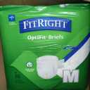 FitRight Ultra Heavy Absorbency Adult Diapers for Men & Women, Waist Size: Medium 32-44 inches, OptiFit Incontinence Disposable Briefs with Leak Protection for Seniors, 80 Count (White, M)