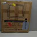 Gold Vanity Mirror with Lights - Smart Touch Dimming, 3-Color Lighting, 360 Rotatable Desktop Makeup Mirror for Desk, 22"x17"